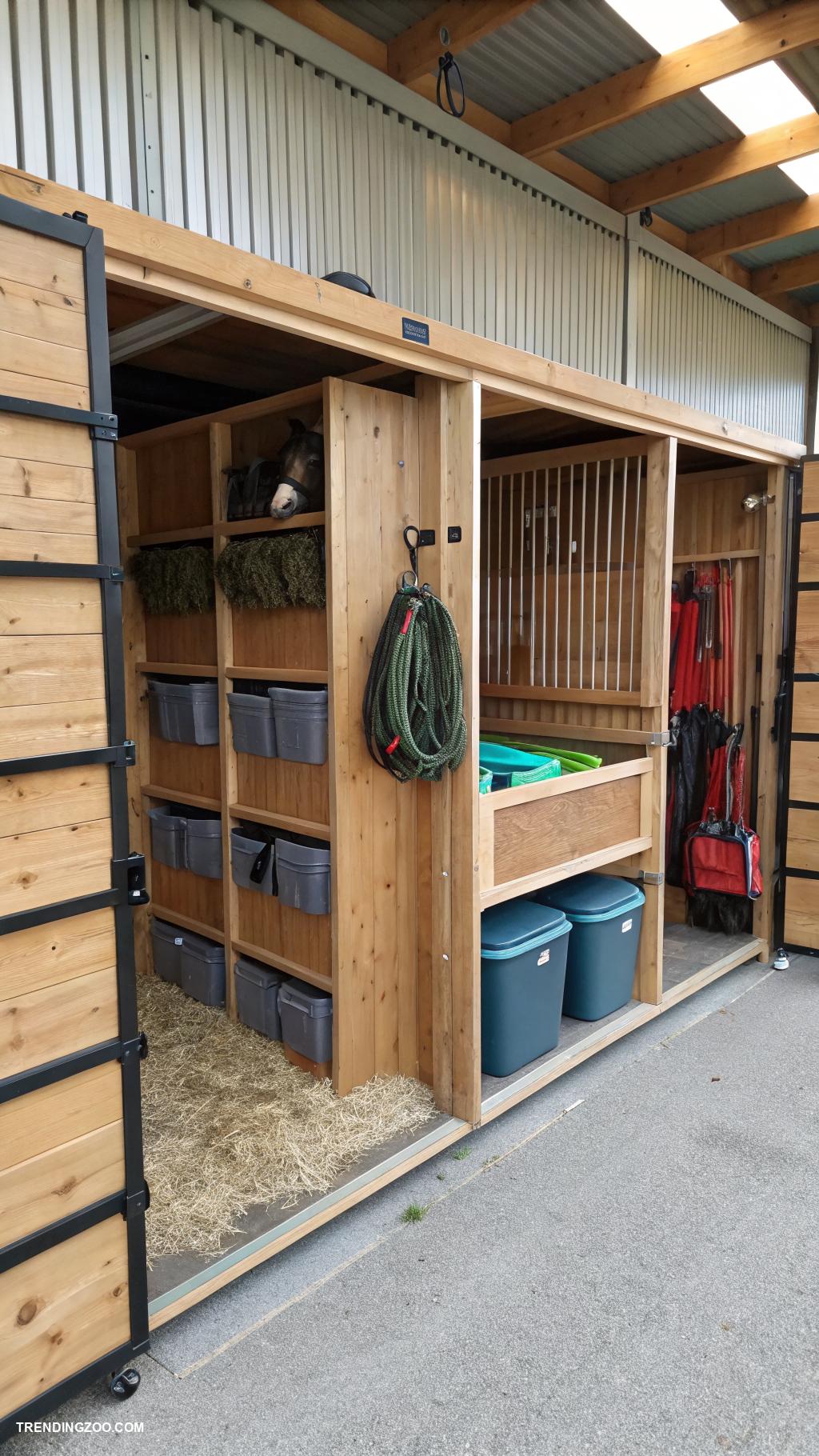 diy horse stall ideas Design a multi functional stall with storage