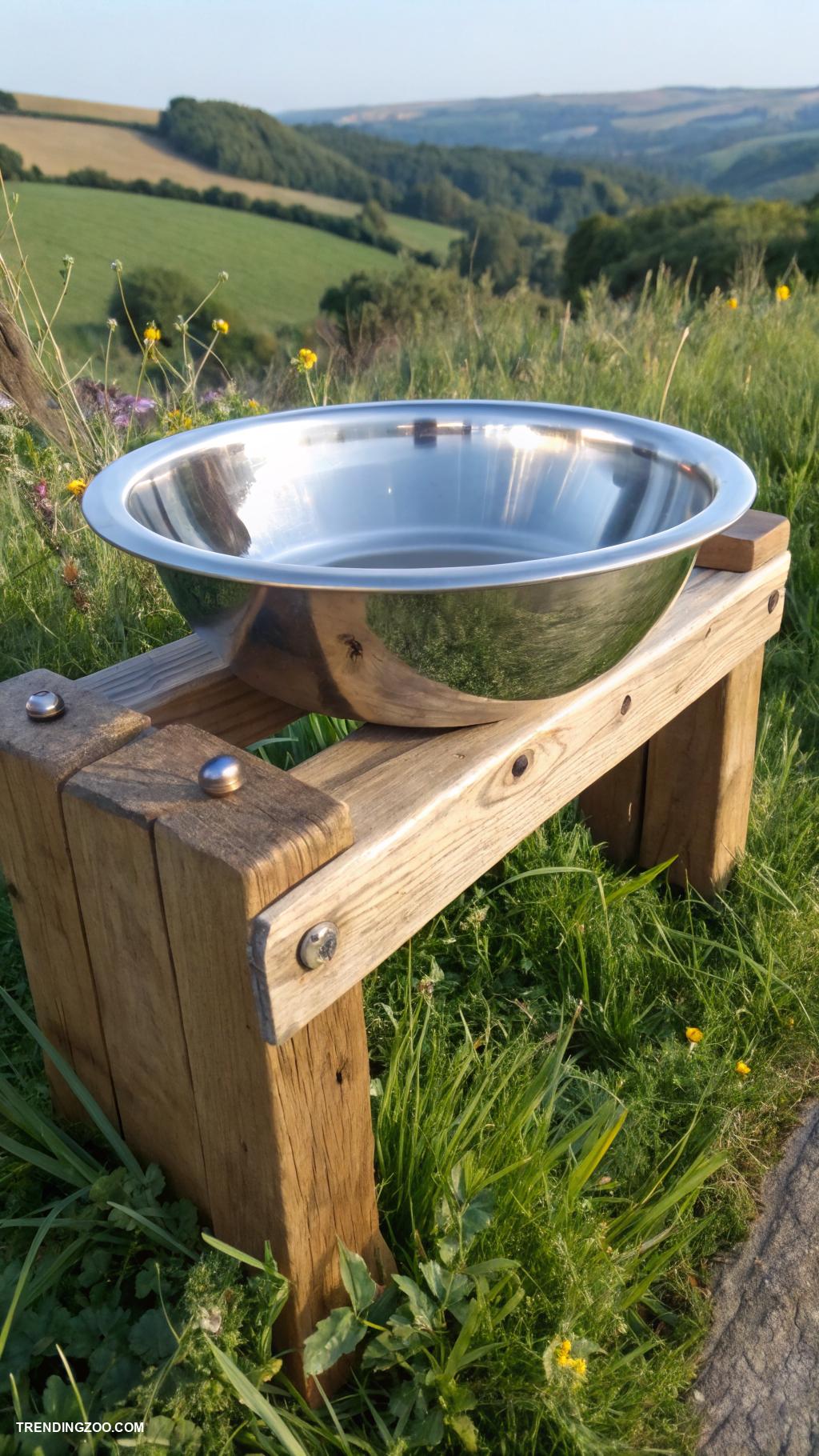 diy pig feeder ideas Stainless steel bowl mounted feeder
