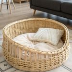 dog bed ideas for living room Stylish wicker basket bed