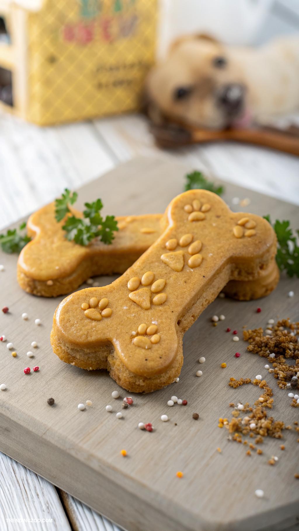 dog themed cookies Beef Broth Biscuit Treats