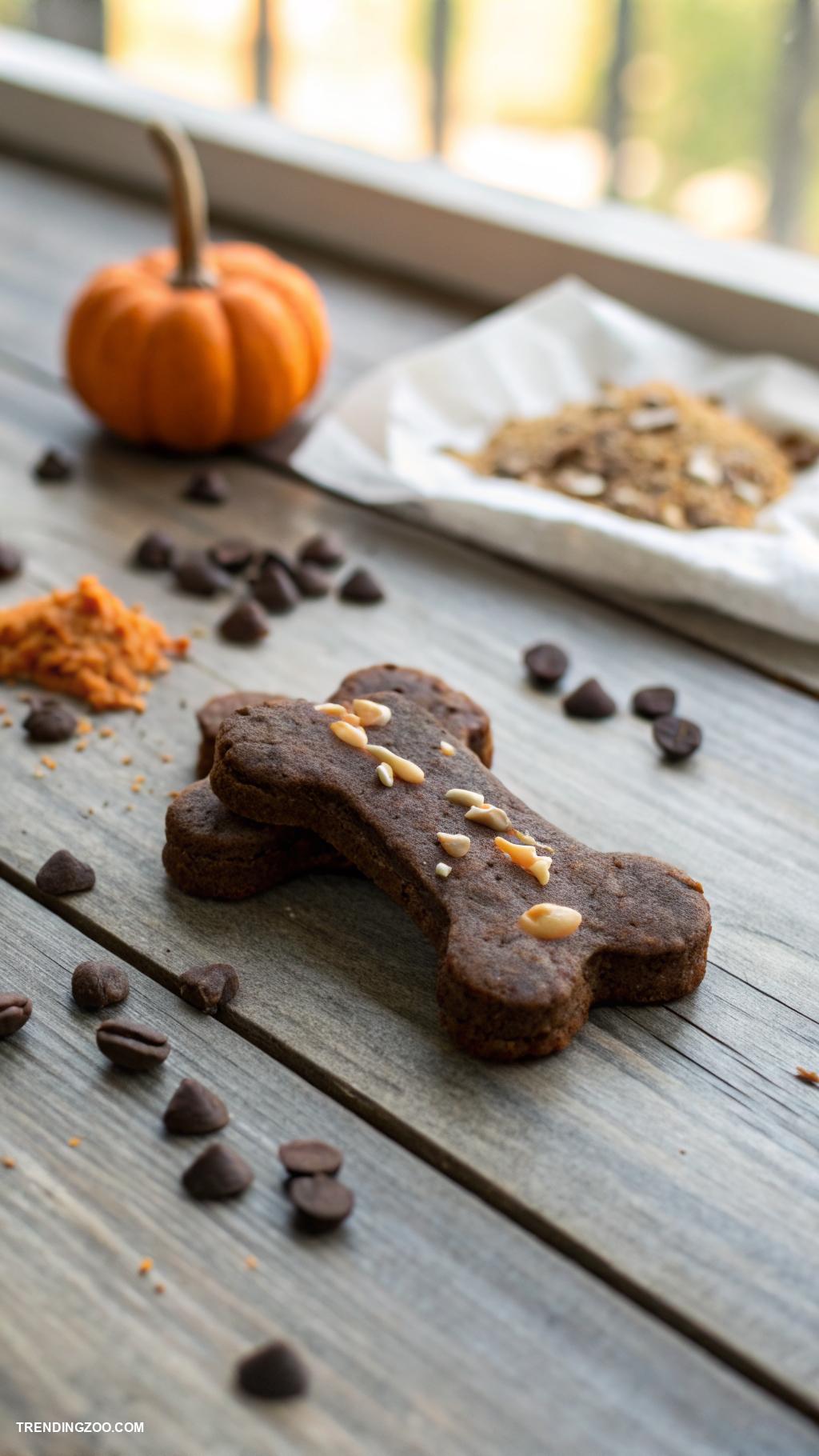dog themed cookies Carob and Pumpkin Pup Cookies