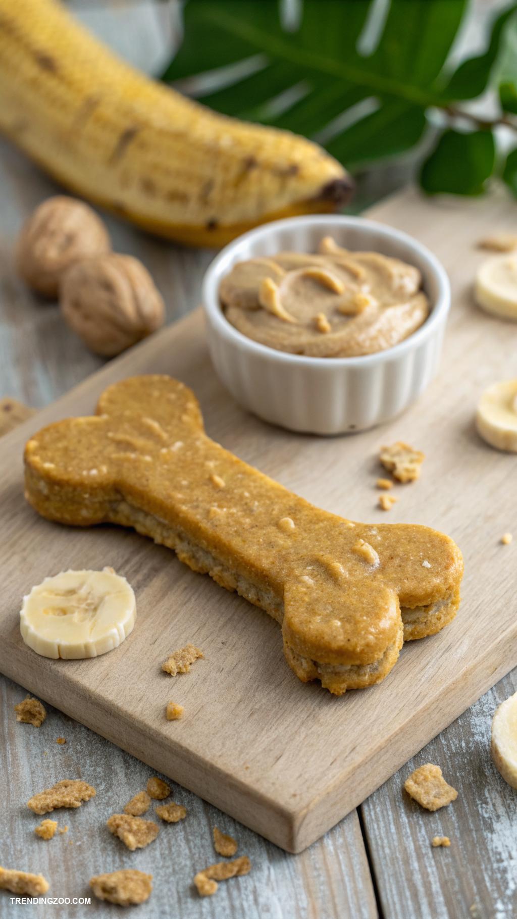 dog themed cookies Peanut Butter Banana Dog Treats