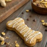 dog themed cookies Yogurt Drizzle Peanut Butter Biscuits