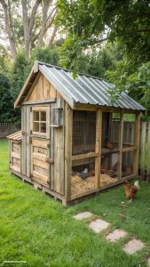 green chicken coops Recycled pallets chicken coop design