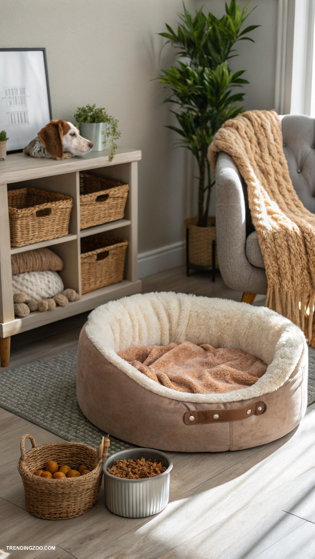 pet friendly living room Designate a cozy pet corner