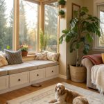 pet friendly living room Include a pet friendly window perch