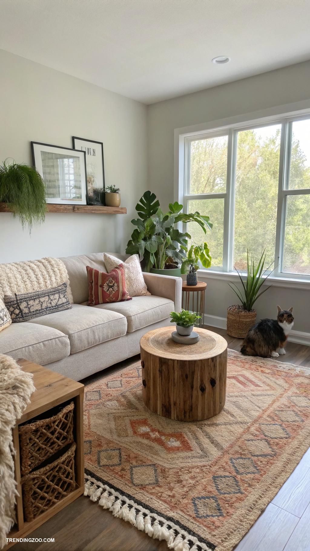 pet friendly living room Opt for durable easy clean rugs