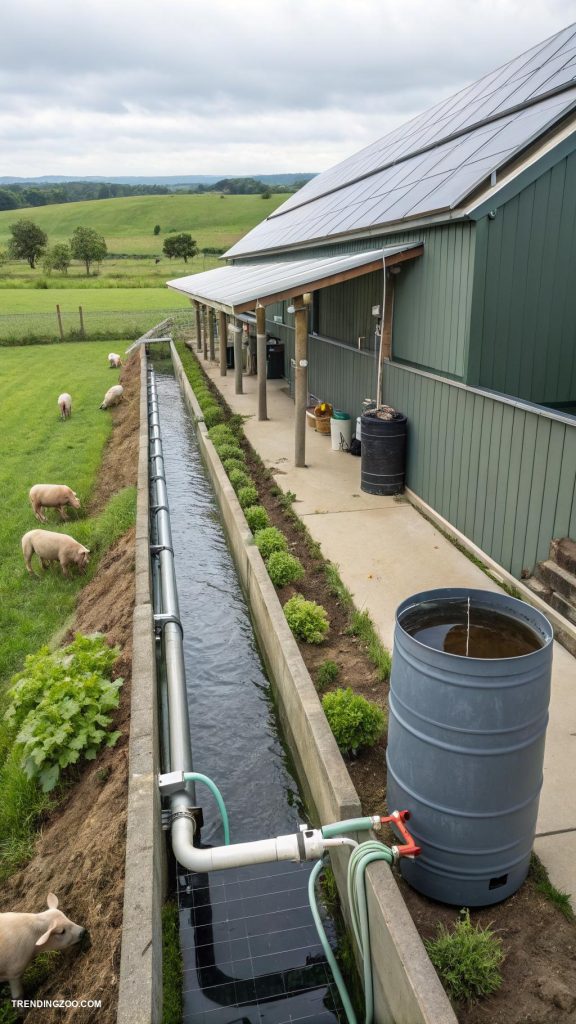piggery farm design Innovative rainwater collection system for farm