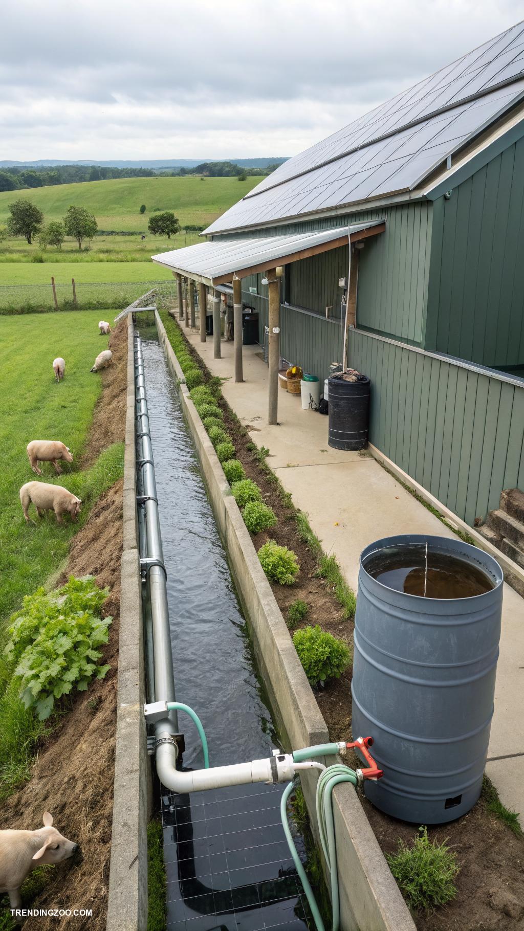 piggery farm design Innovative rainwater collection system for farm