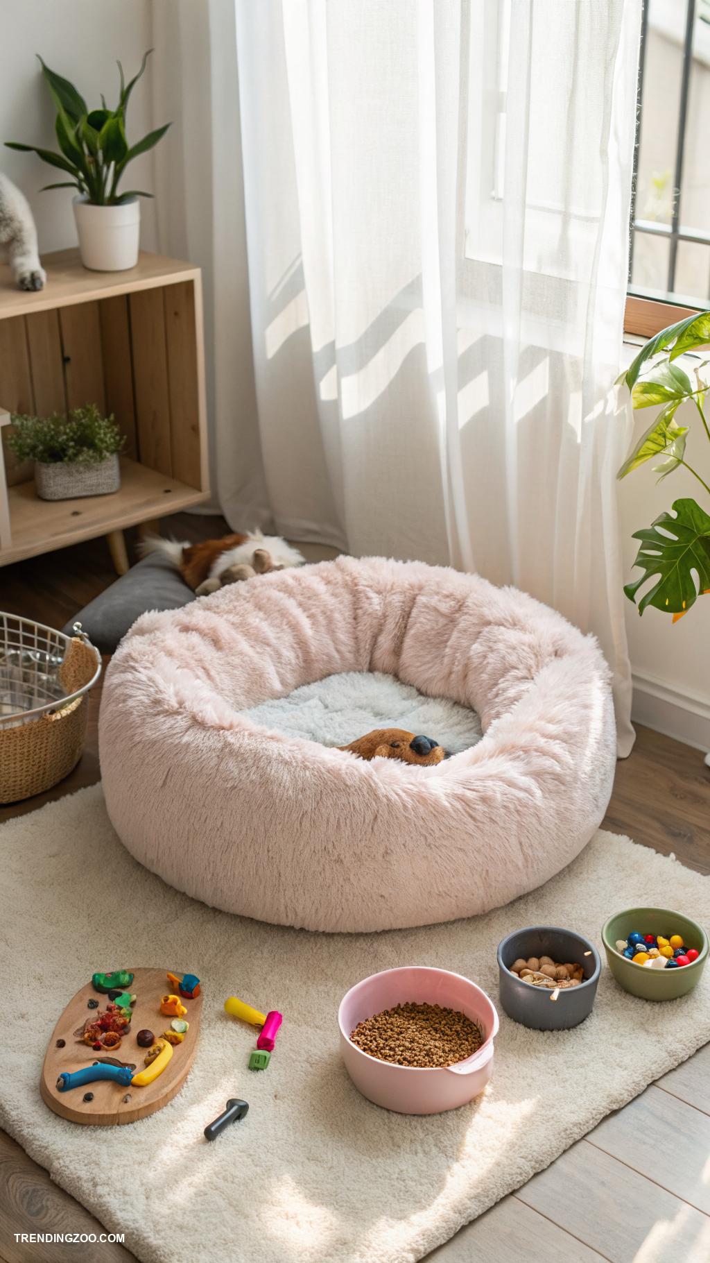 puppy area indoor ideas Add a comfortable puppy bedding spot