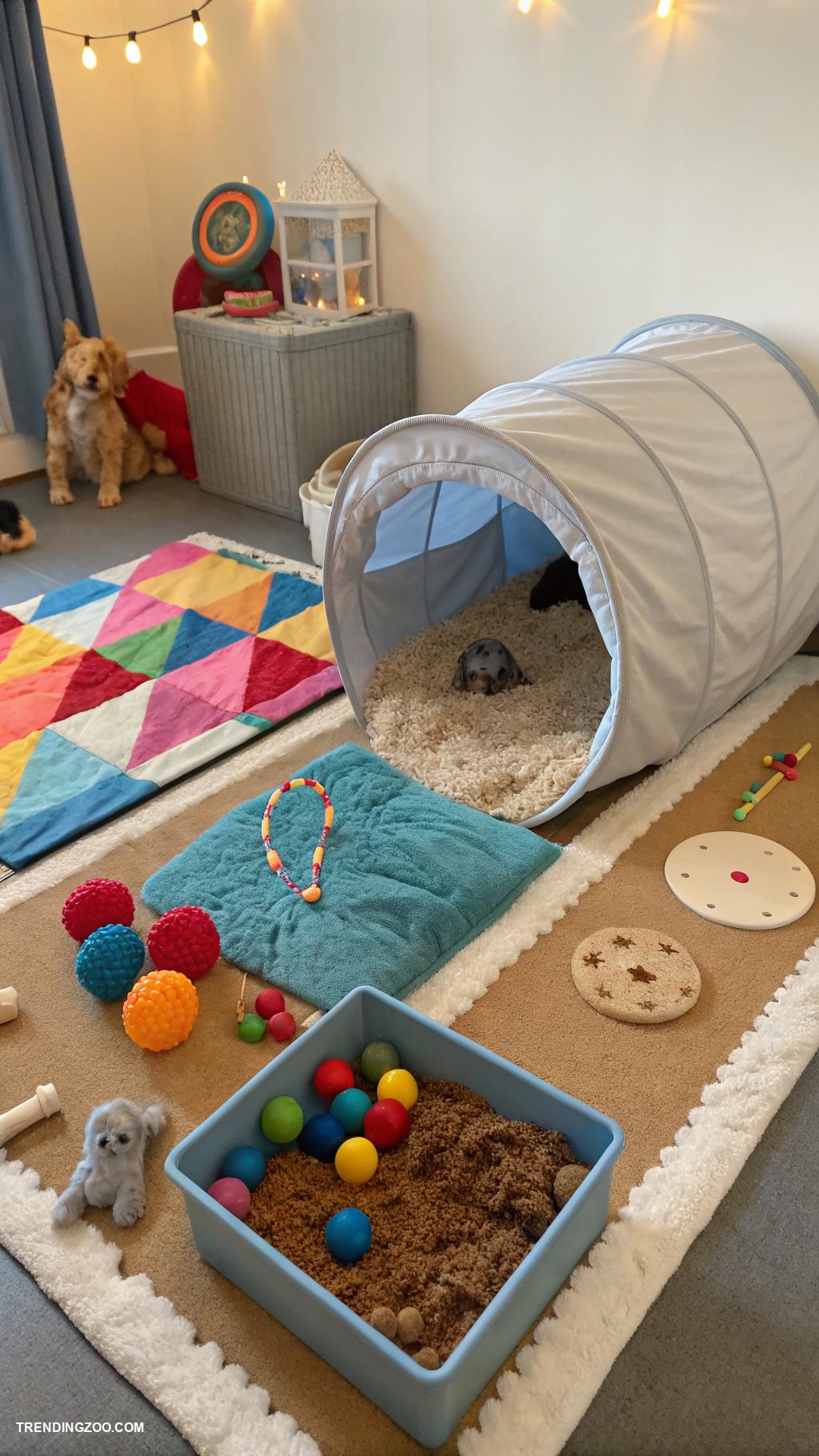 puppy area indoor ideas Create a sensory exploration area