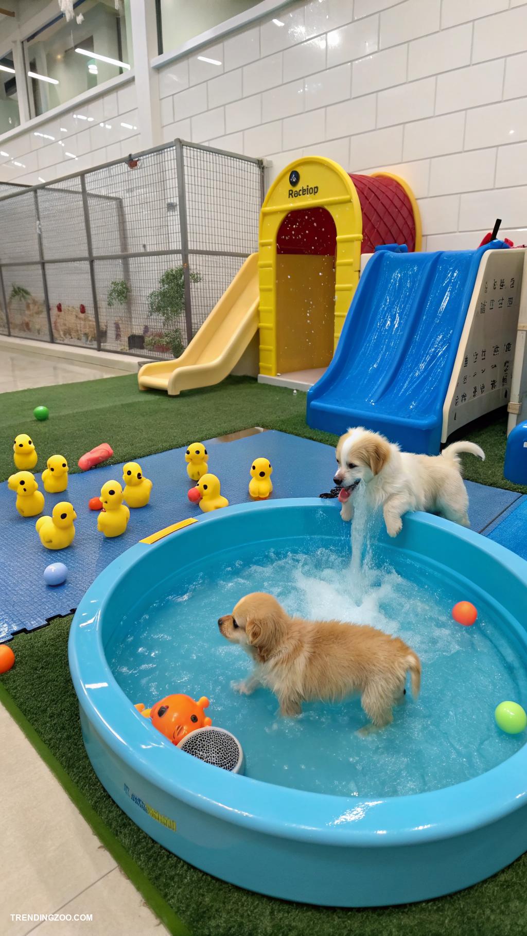 puppy area indoor ideas Incorporate a puppy water play station