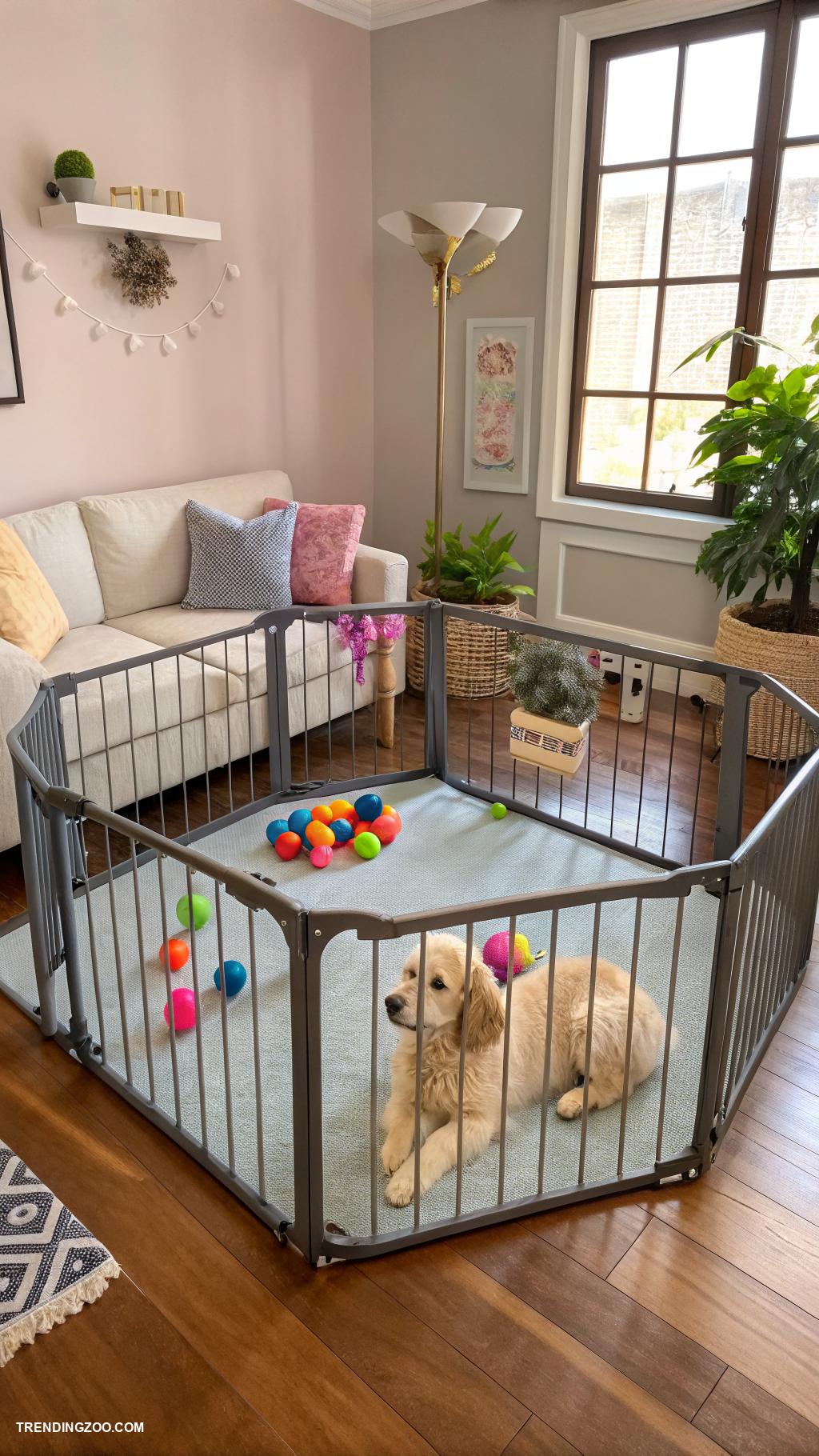 puppy area indoor ideas Use baby gates for safe spaces