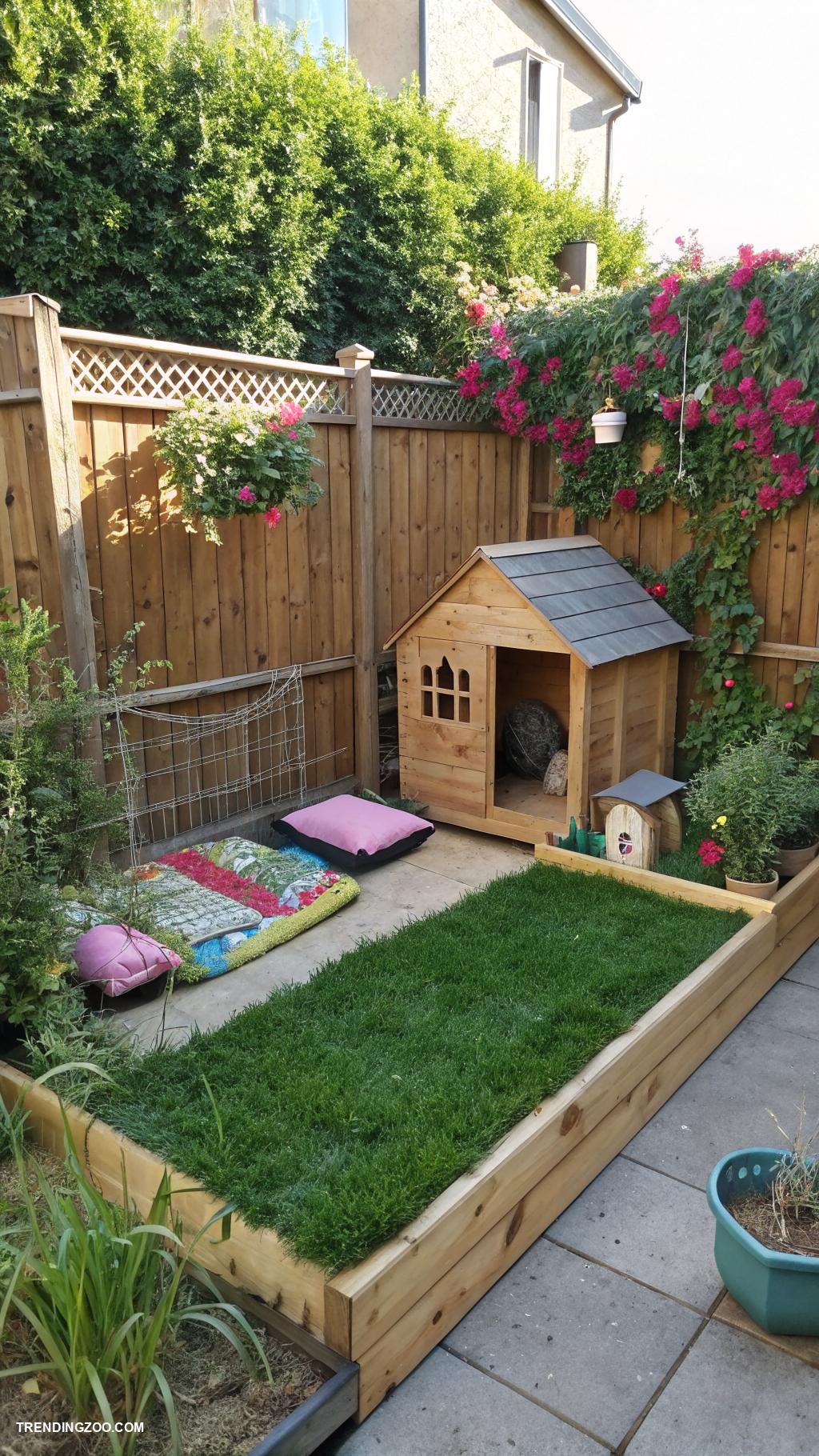 cat outside enclosure Fenced garden area for supervised exploration