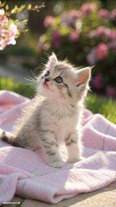 cute kitten phone wallpapers A tiny kitten with big curious eyes