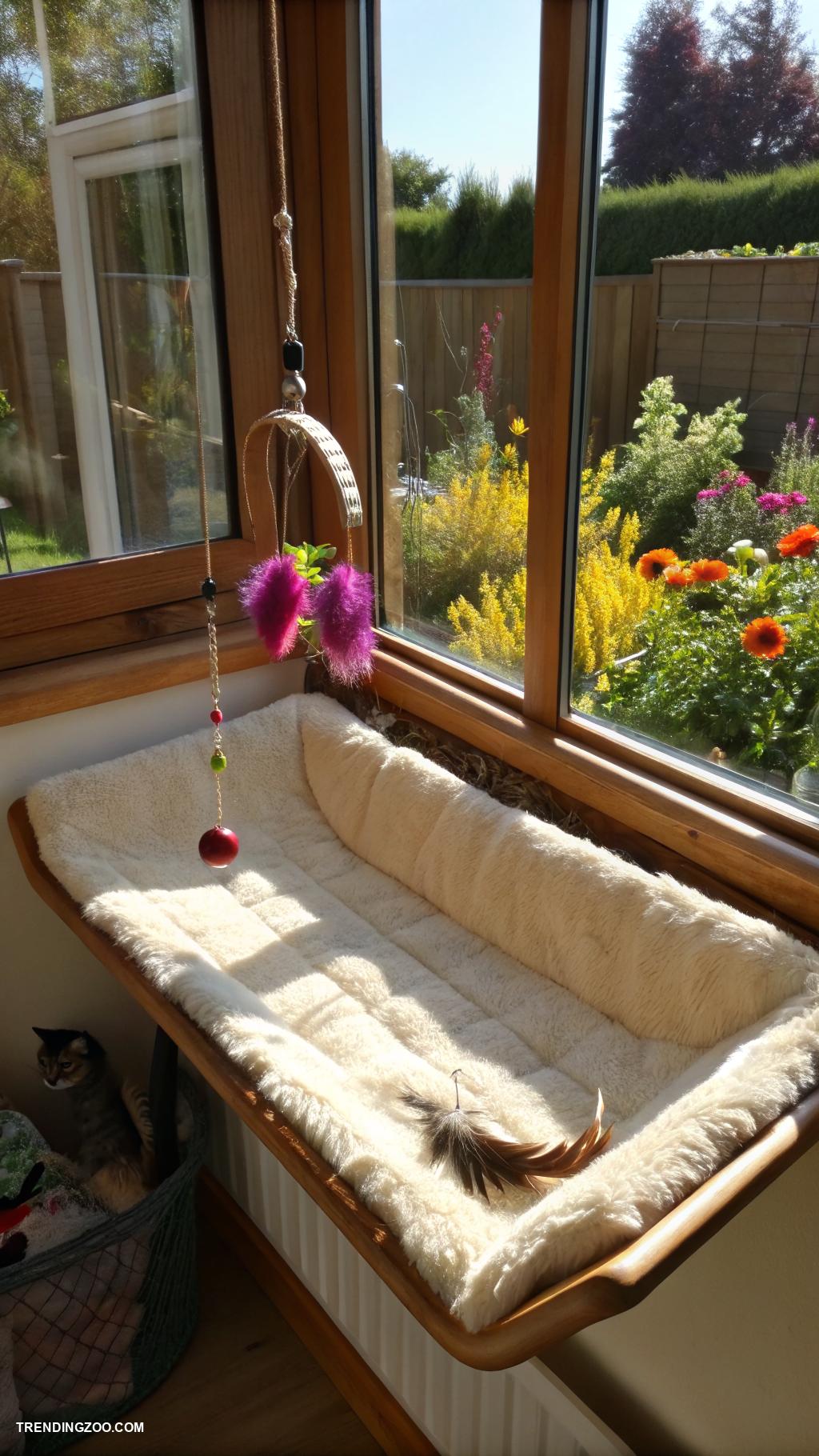 diy cat home Window perch for sunbathing cats