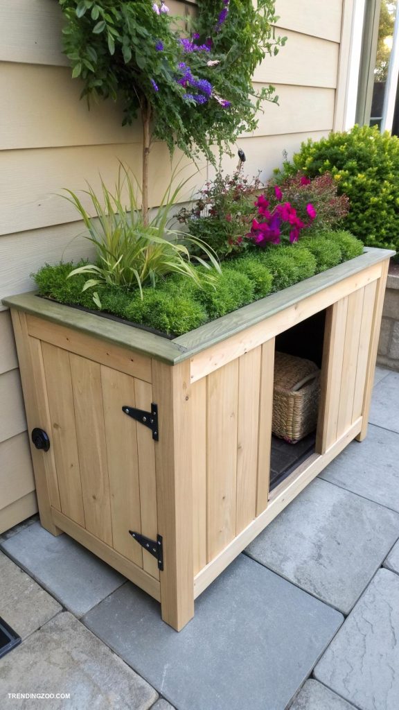 diy litter box hideaway Customized planter box for stylish concealment