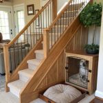 dog crate under stairs Under stair ramp for easy access