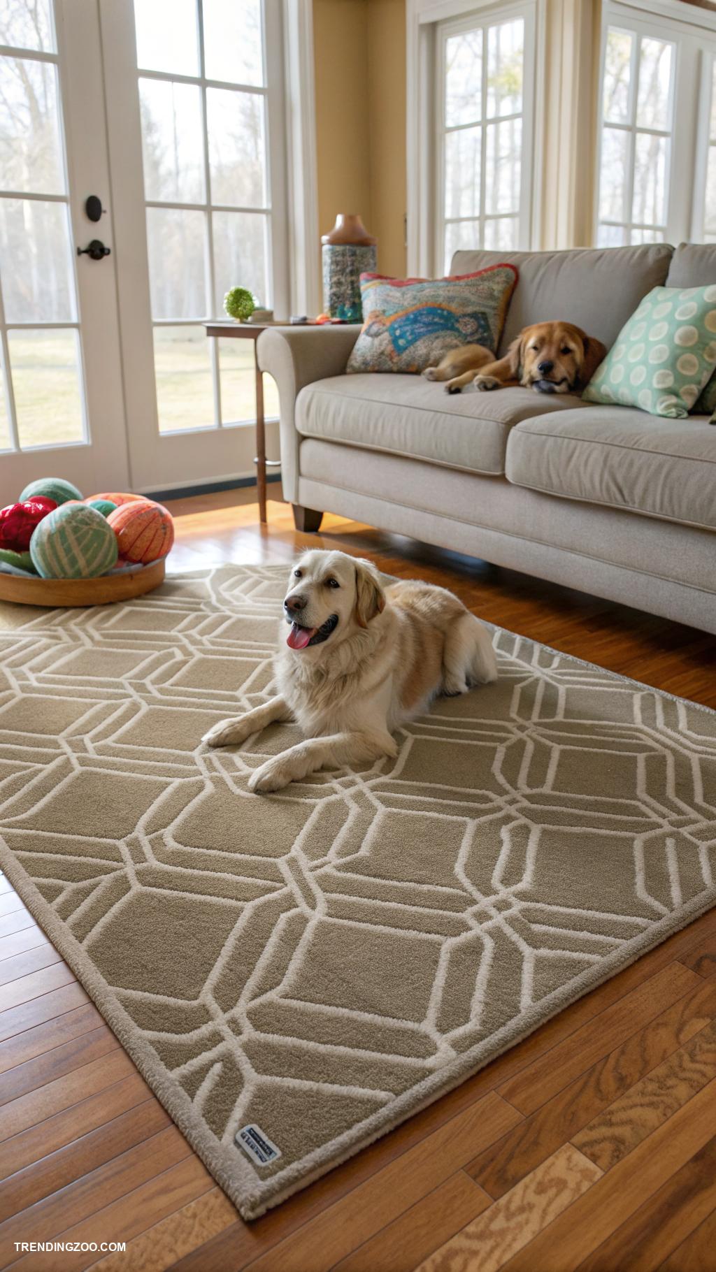 dog friendly living room ideas Pet friendly rugs with low maintenance