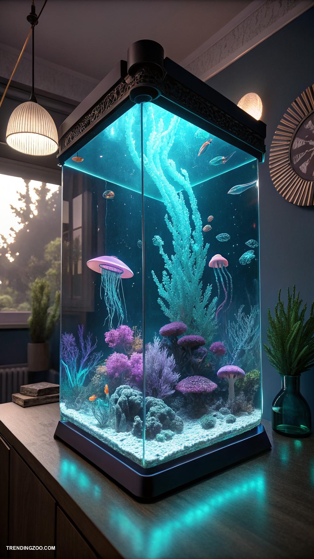 fish tank themes Futuristic Alien World