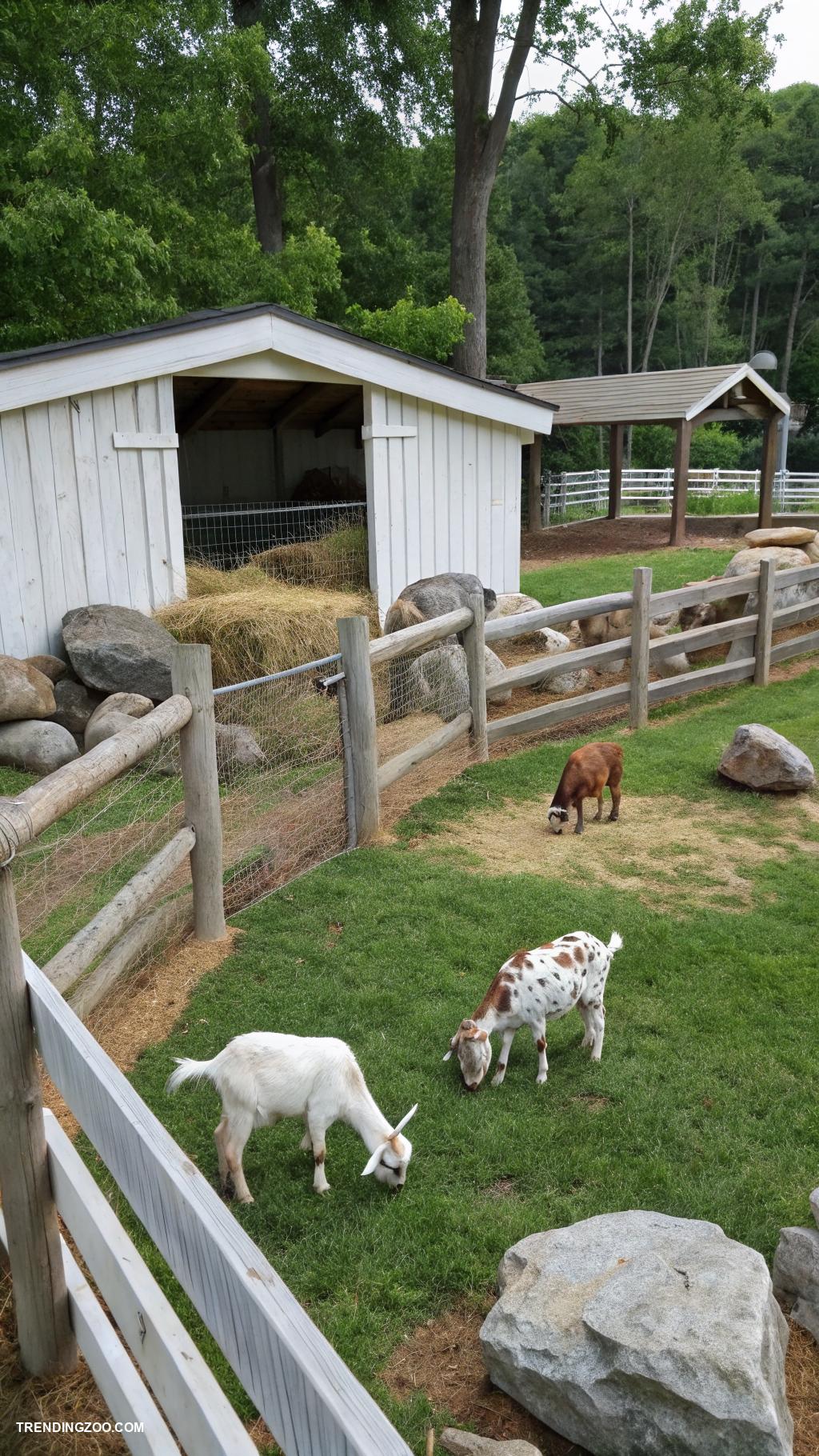 goat yard ideas Build a safe fenced in grazing area