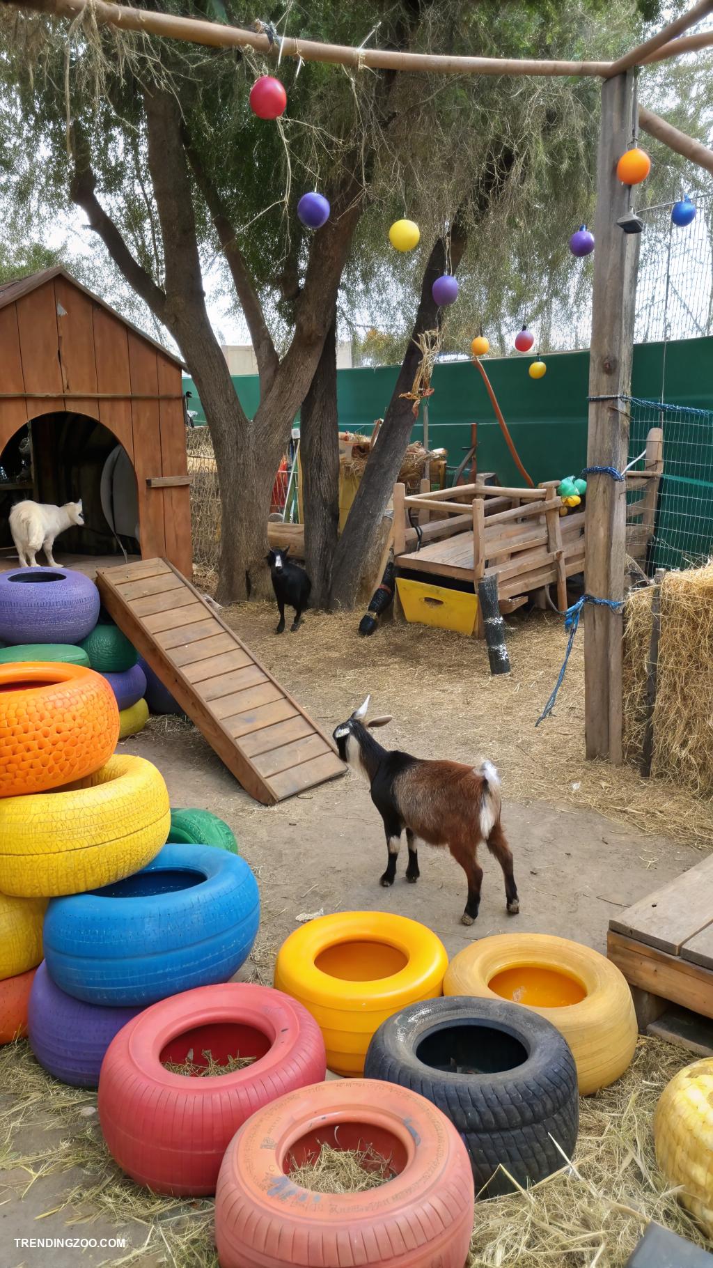 goat yard ideas Create enrichment toys for playful goats