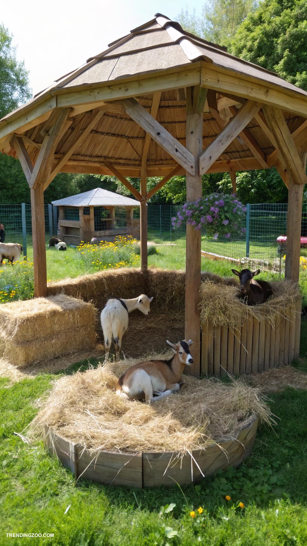 goat yard ideas Design a cozy goat resting area