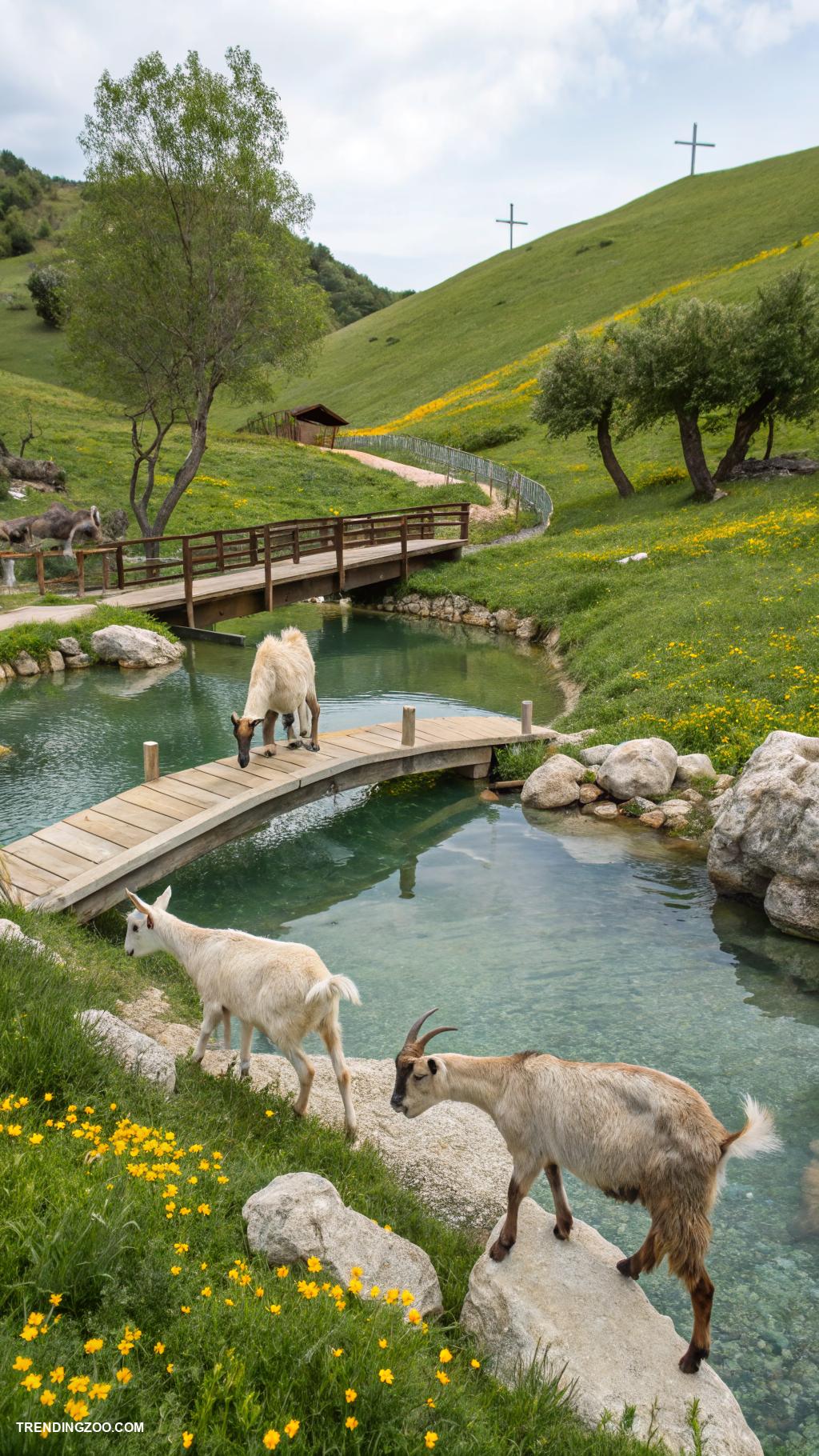 goat yard ideas Incorporate water features for goats