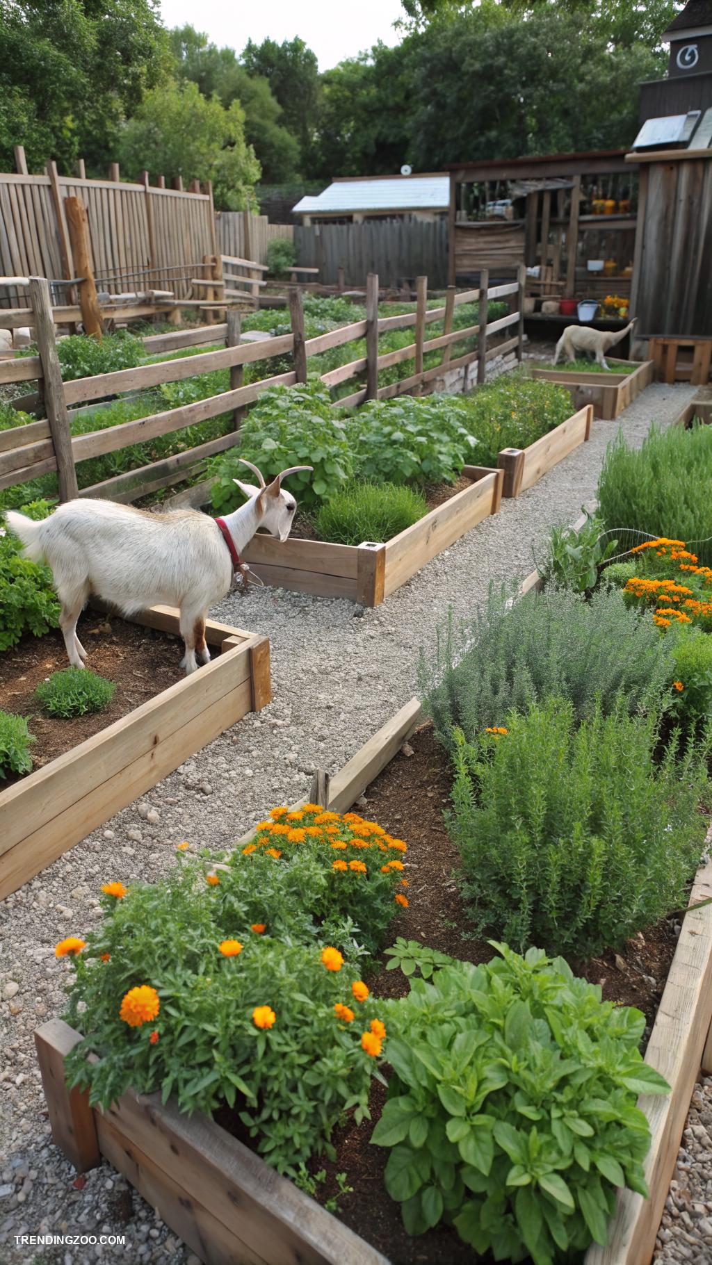 goat yard ideas Make a goat friendly herb garden
