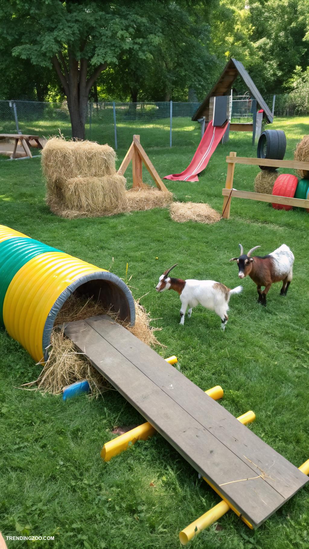 goat yard ideas Plan a goat obstacle course for exercise