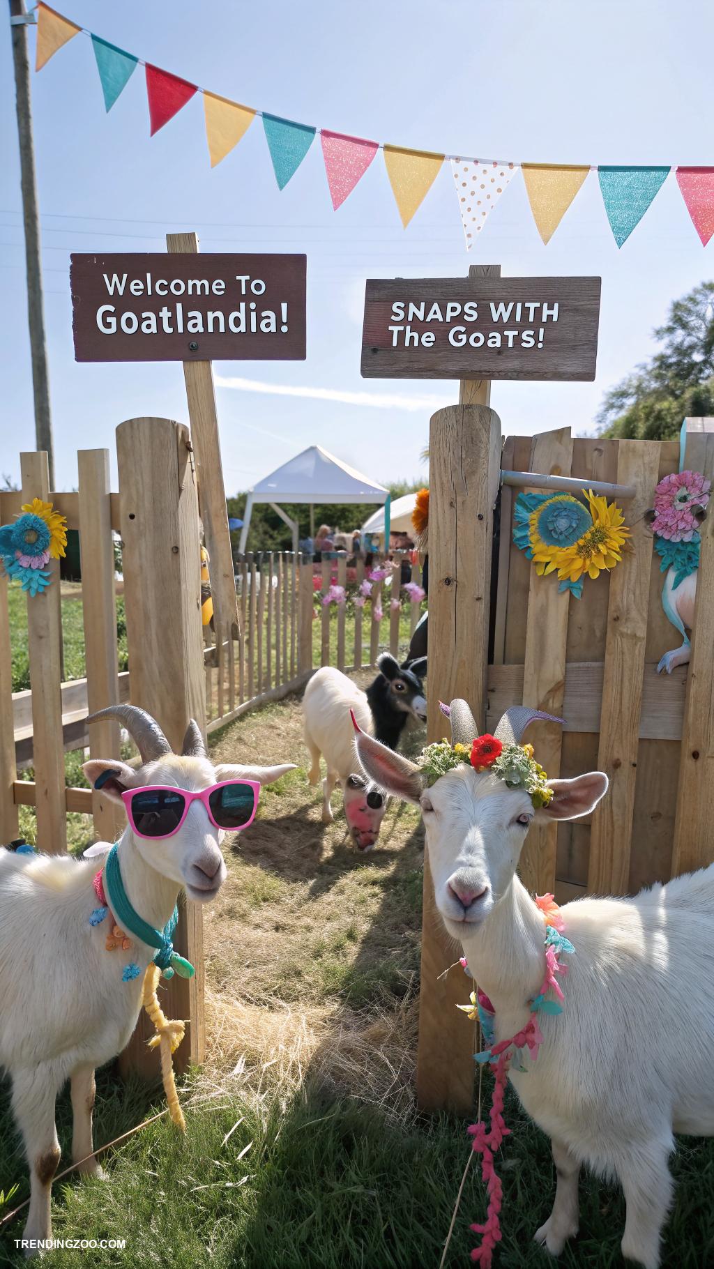 goat yard ideas Set up a goat themed photo booth