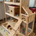 hamster enclosure ideas Multi level wooden hamster mansion