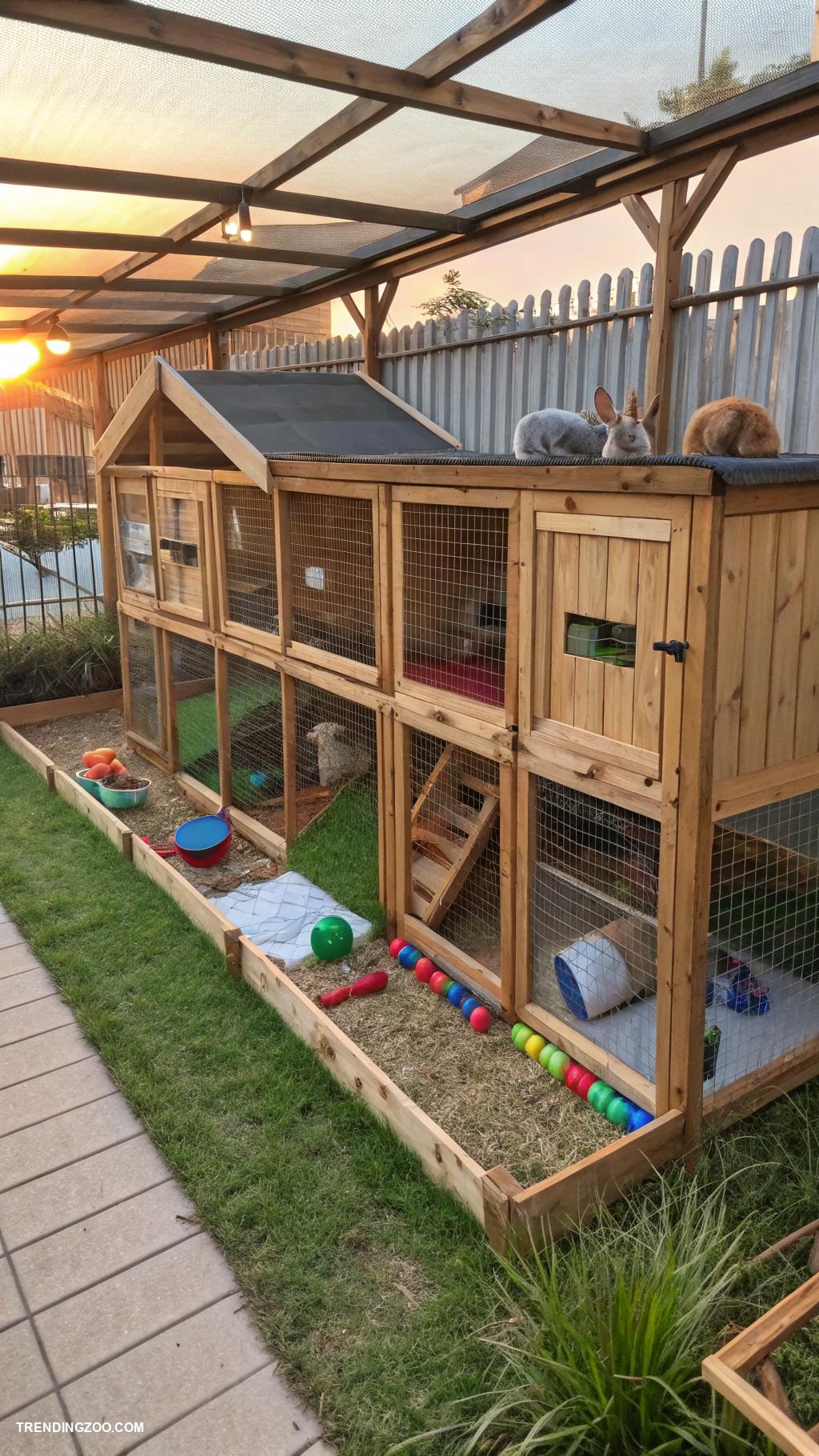 rabbit hutch ideas Customizable modular rabbit enclosure