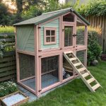rabbit hutch ideas Rabbit hutch with removable trays for easy cleaning