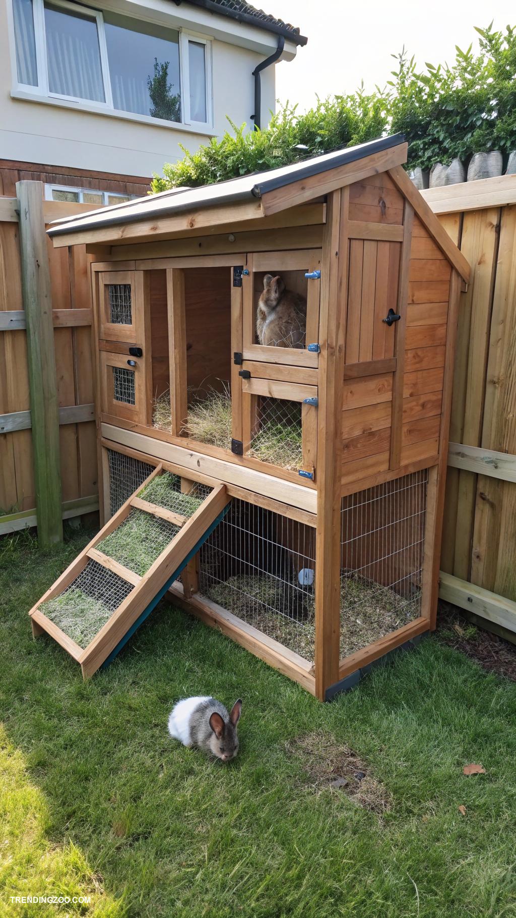 rabbit hutch ideas Vertical multi level rabbit hutch design
