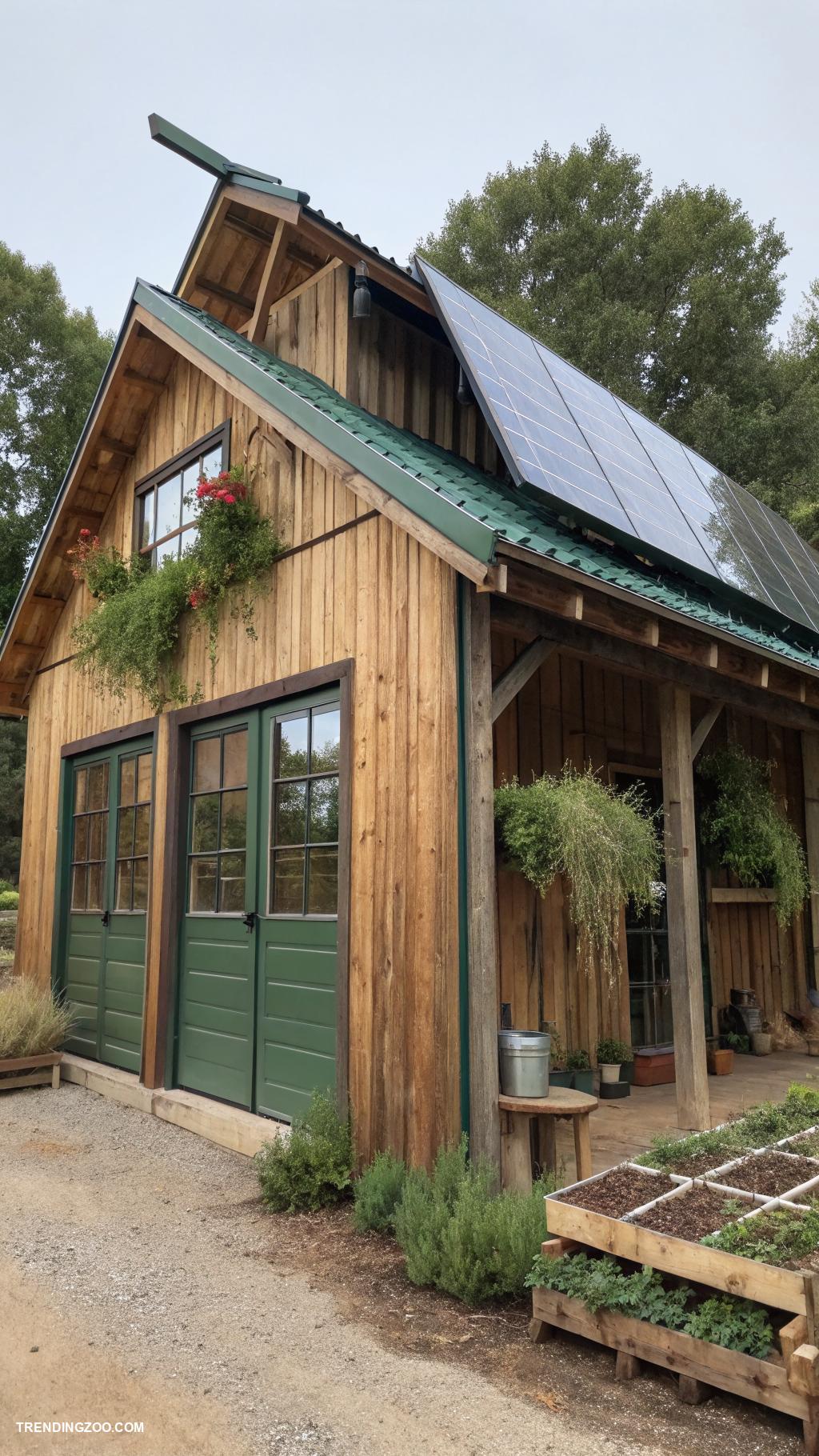 small horse stable Eco friendly stable using recycled materials