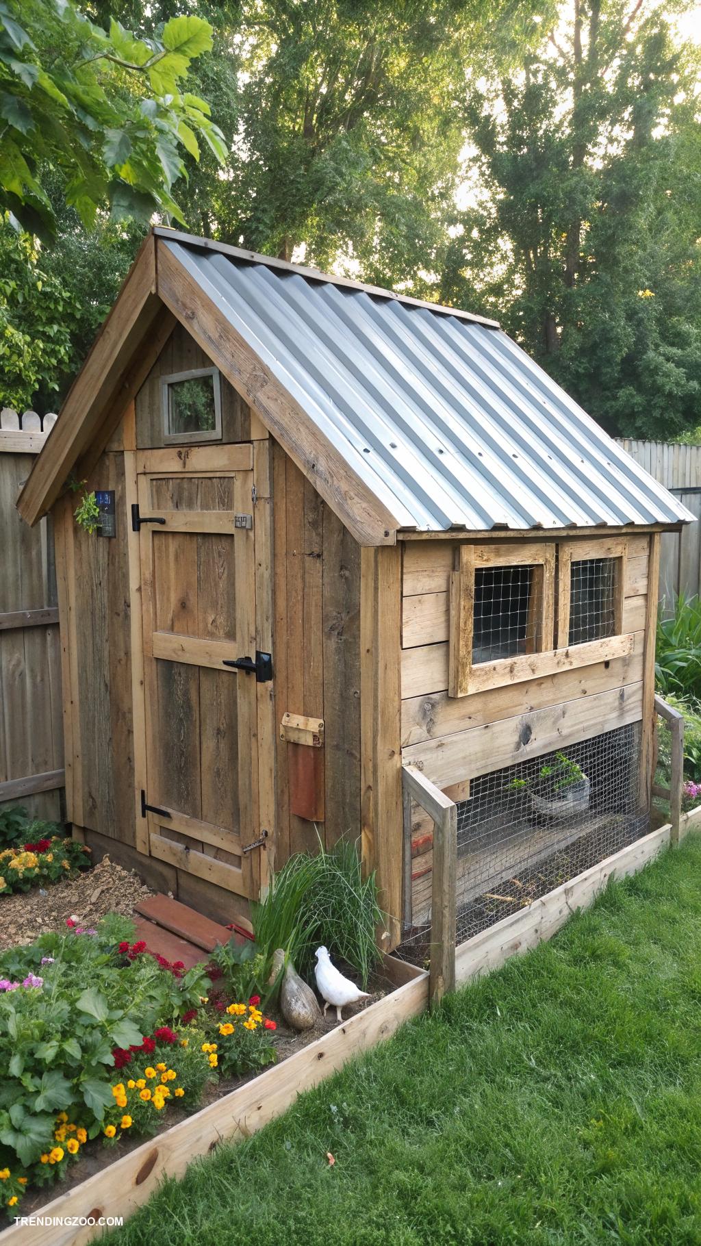 backyard chicken coops DIY pallet chicken coop for sustainability