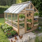backyard chicken coops Greenhouse chicken coop for dual purpose