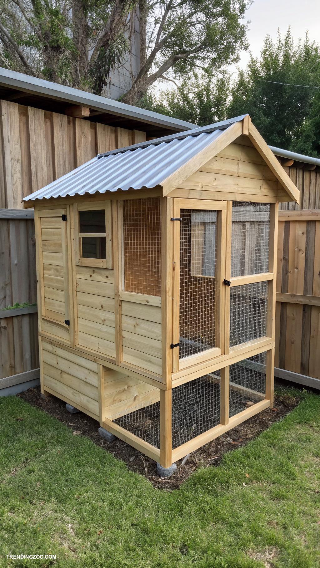 backyard chicken coops Minimalist coop for easy maintenance