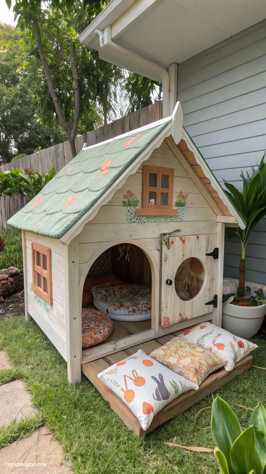 bunny house ideas Bunny house with removable washable bedding