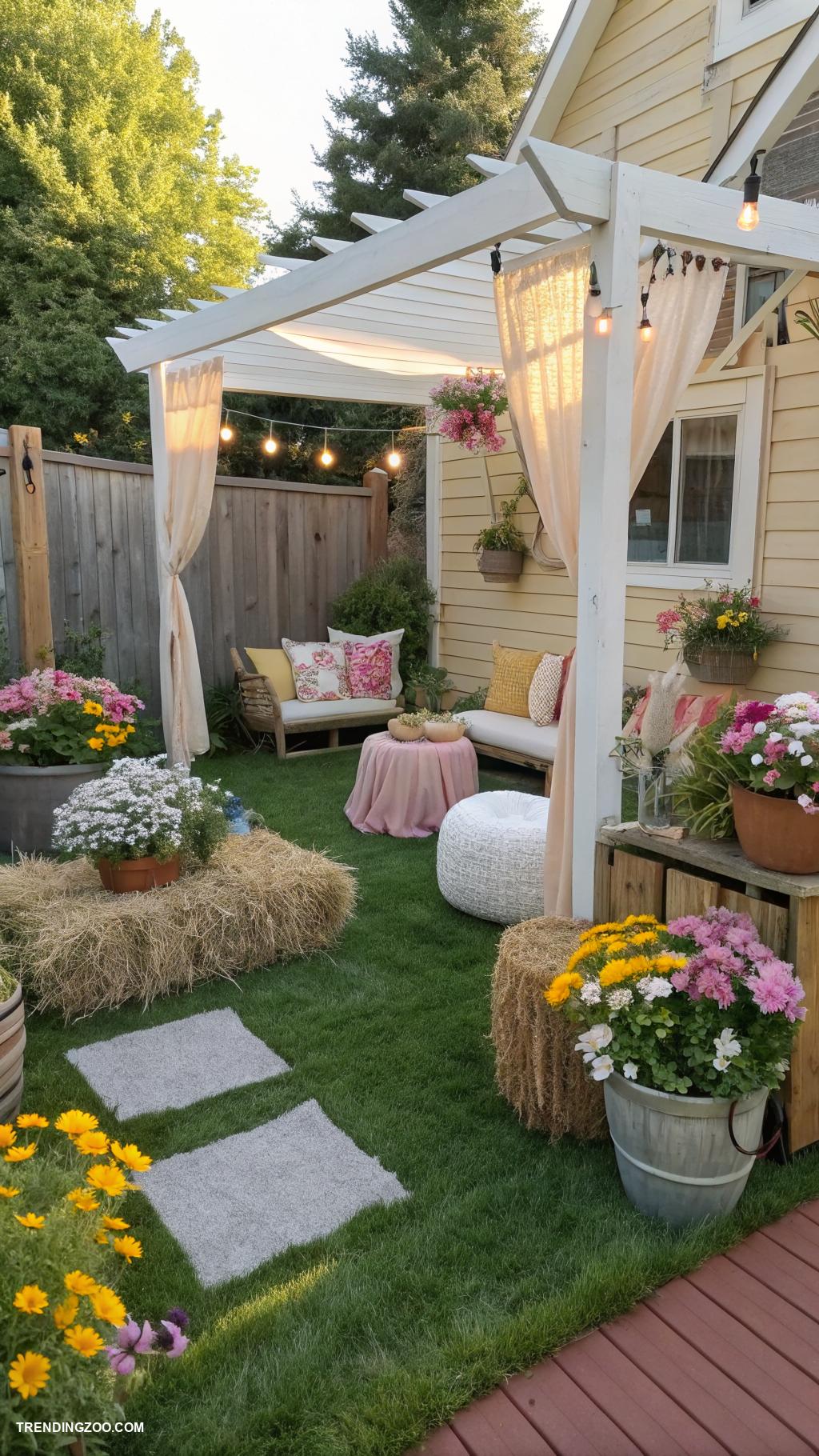bunny house ideas Sunlit patio bunny space with shade
