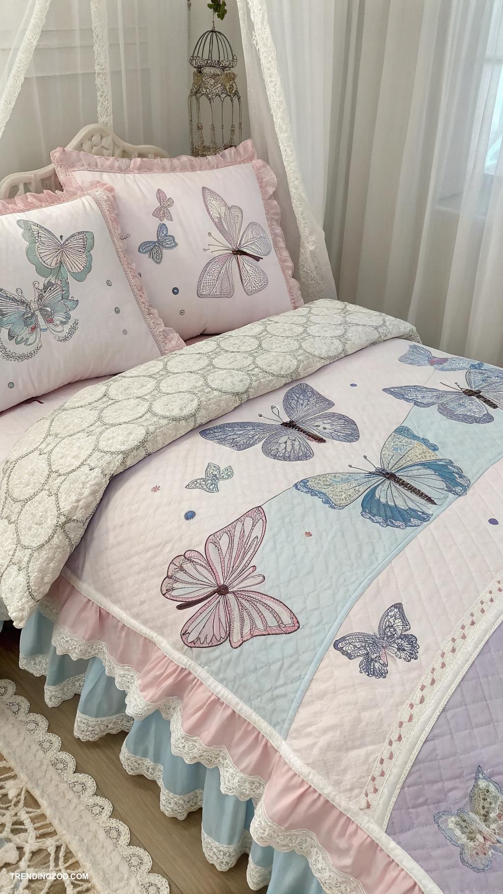 butterfly room decor Butterfly themed bedding for cozy vibes