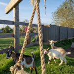 diy goat toys Jute rope swings