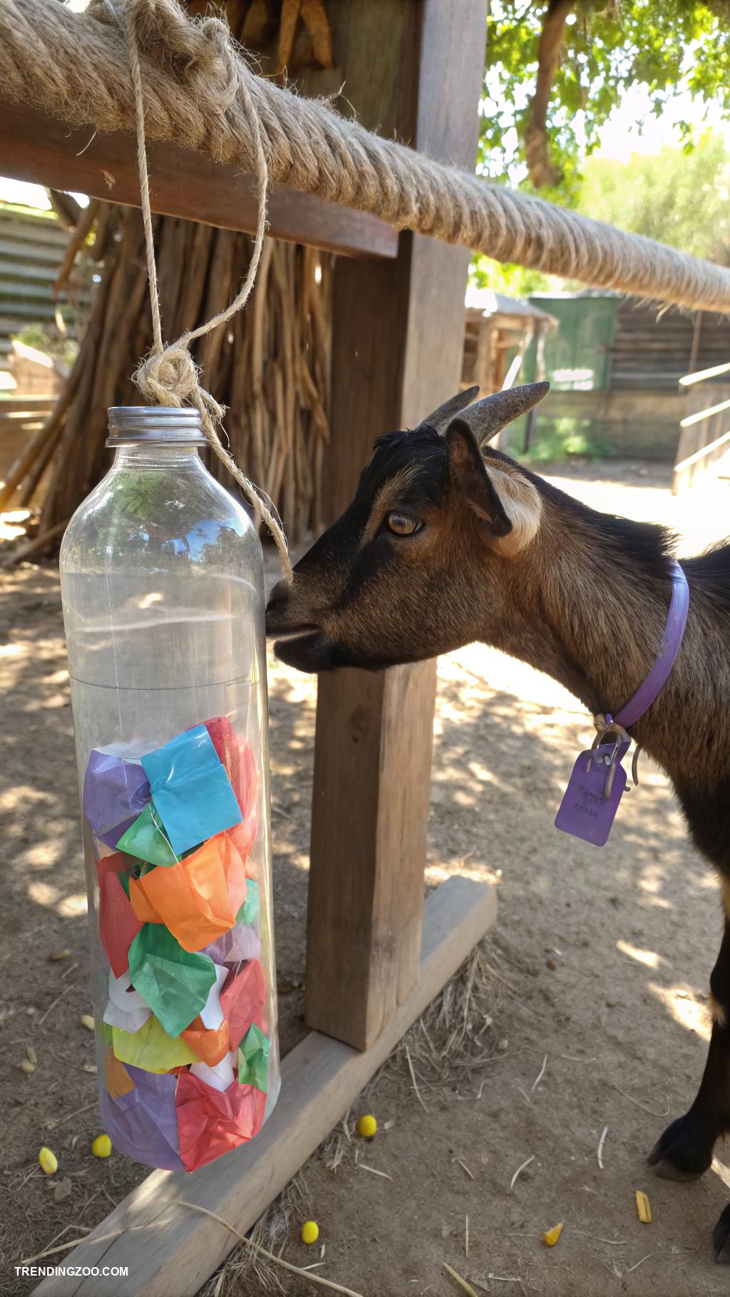 diy goat toys Plastic bottle toss
