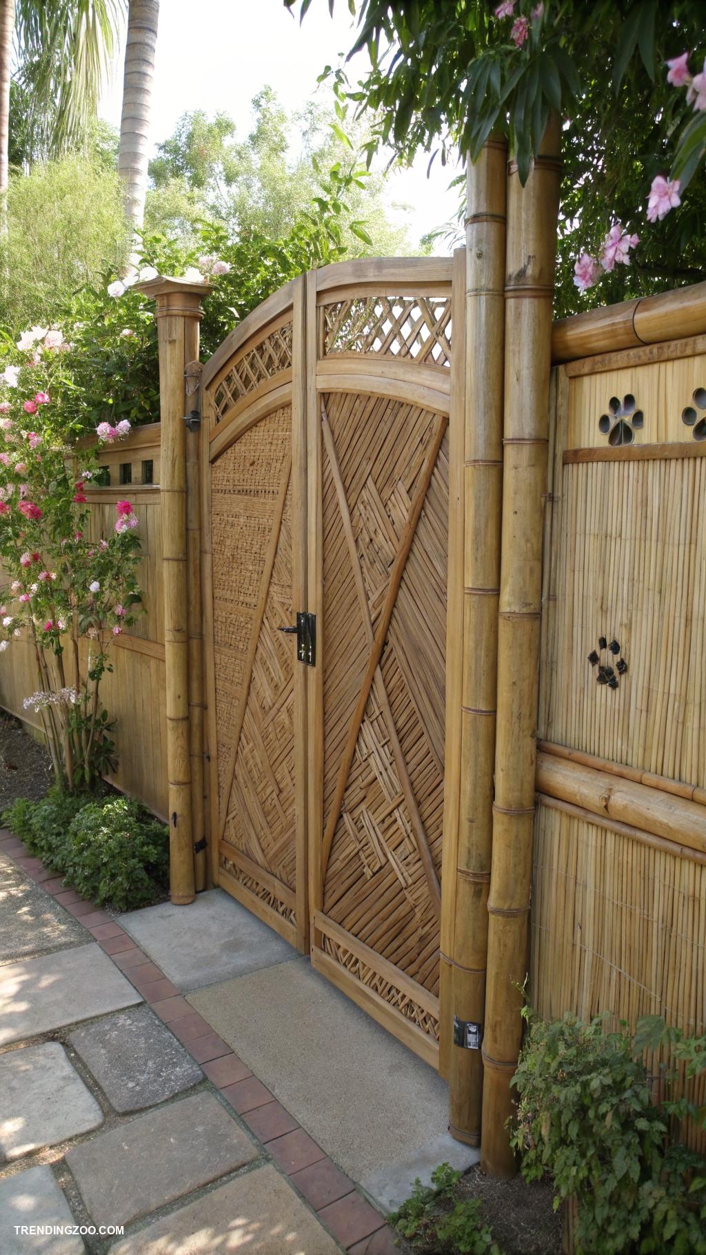 dog gates ideas Bamboo gate for eco friendly home decor