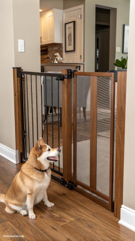 dog gates ideas Pet gate with innovative auto close feature