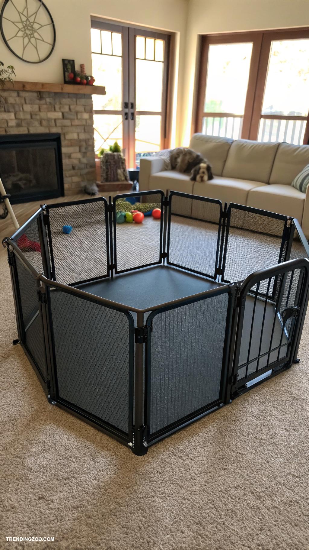 dog gates ideas Pet playpen with adjustable configurations