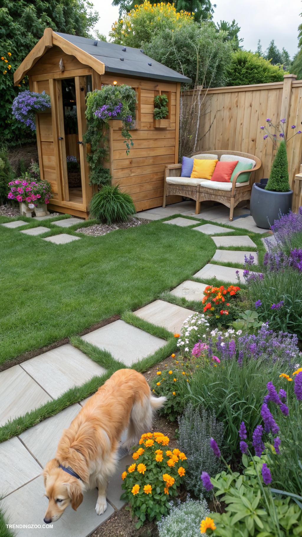 dog places in house Dog friendly garden with safe plants
