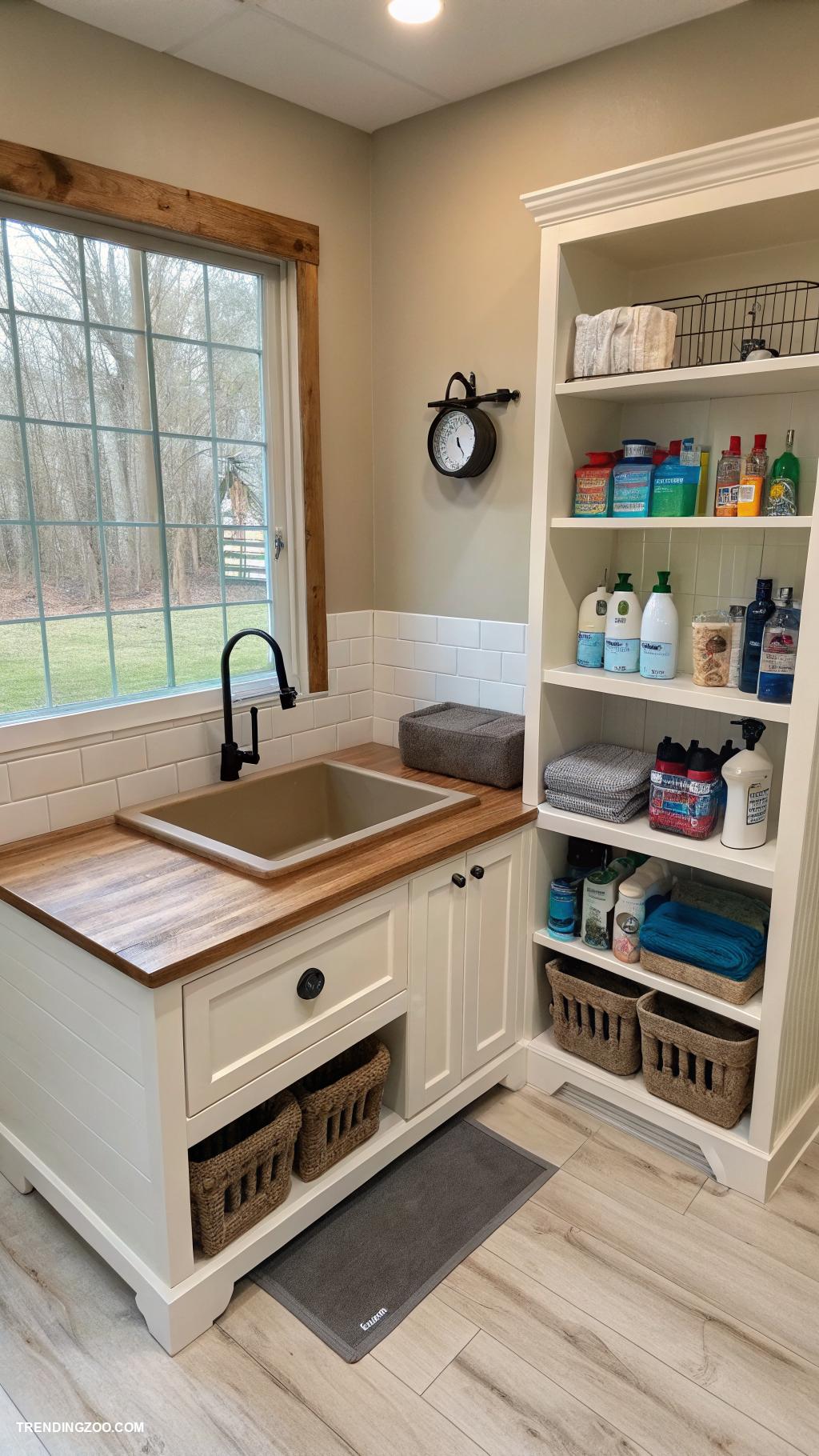 dog places in house Mudroom with pet washing station