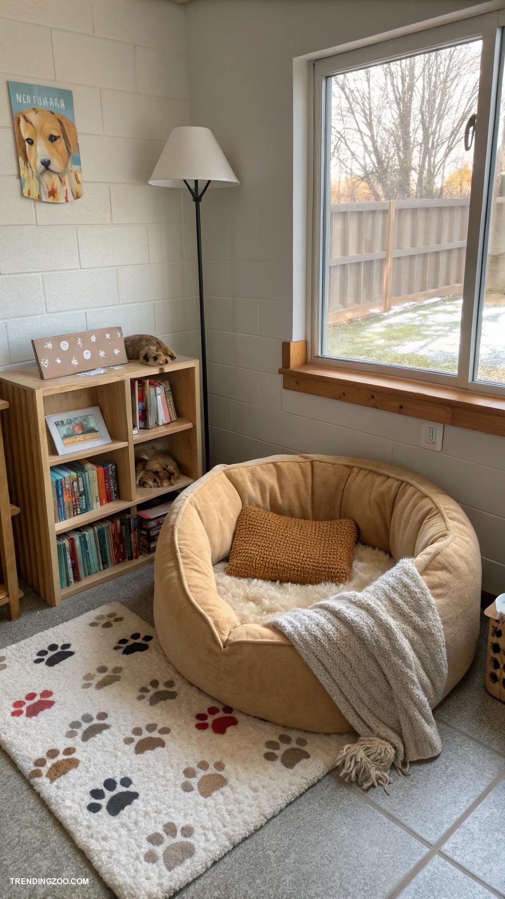 dog room decor Cozy reading nook for pets